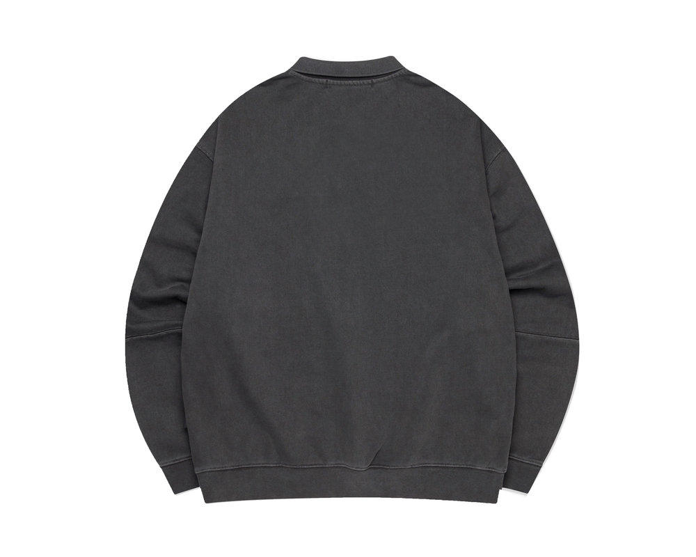 LMC Overdyed Classic Collar Sweatshirts Black 0LM22FSW113