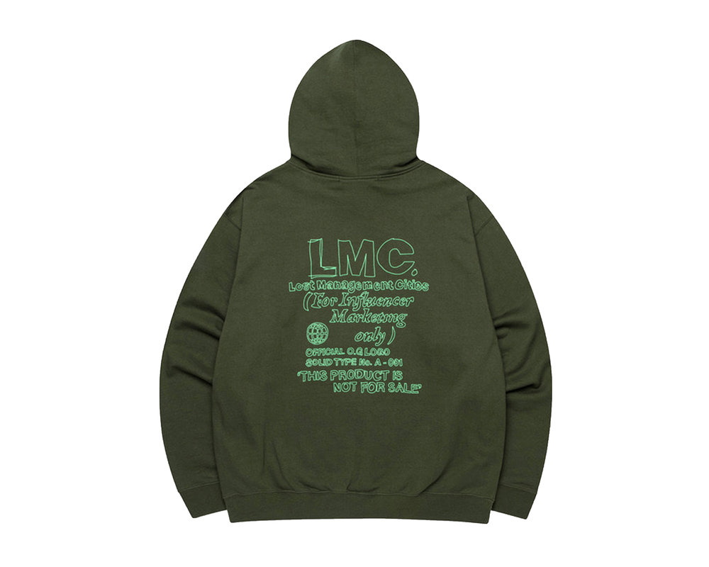 LMC FN Doodle Hoodie Olive 0LM22FHD104