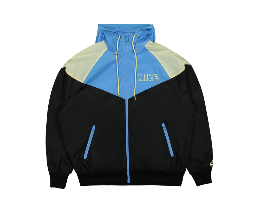 Nike Windrunner Jacket GX  Black University Blue Lemon Chiffon DX0694 011