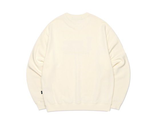 Plaid Applique Sweatshirt Cream 0LM22FSW115 LMC Plaid Applique Sweatshirt Cream 0LM22FSW115