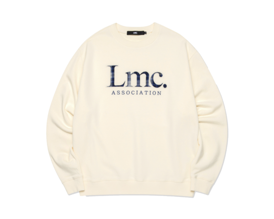 Plaid Applique Sweatshirt Cream 0LM22FSW115 LMC Plaid Applique Sweatshirt Cream 0LM22FSW115