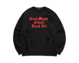 LMC Distressed Fuck All Sweatshirt Black 0LM22FSW117