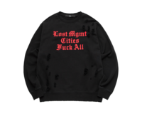 LMC Distressed Fuck All Sweatshirt Black 0LM22FSW117