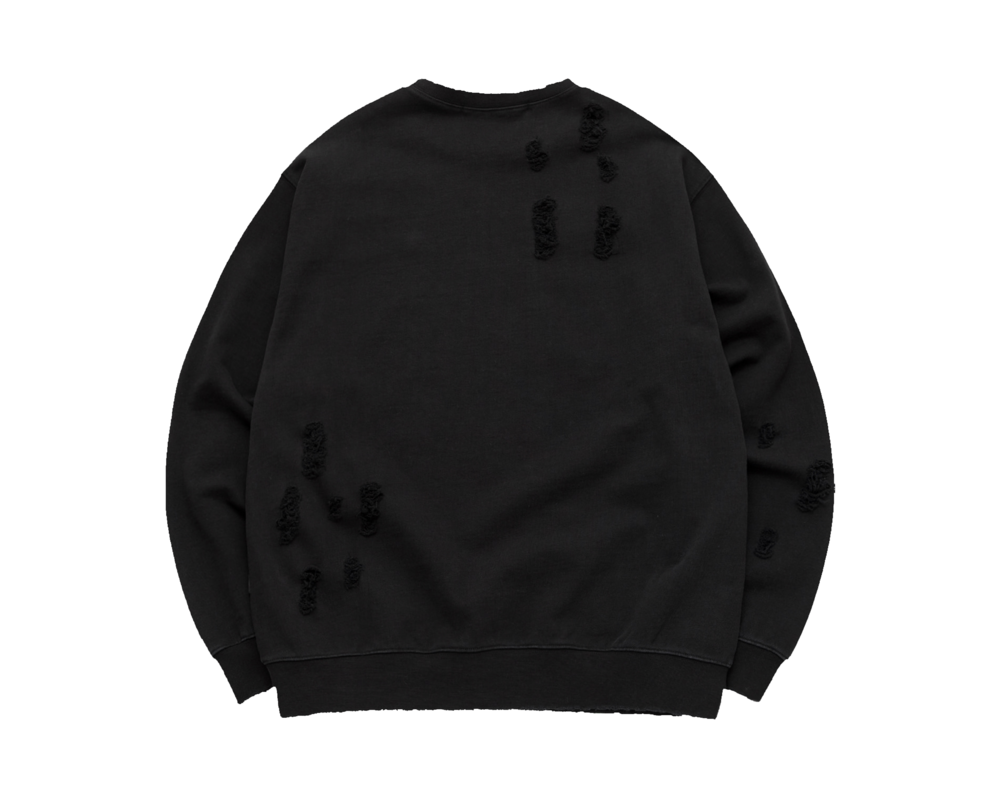 LMC Distressed Fuck All Sweatshirt Black 0LM22FSW117