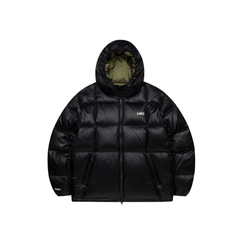 Hooded Puffer Duck Down Parka Black 0LM22FJP103