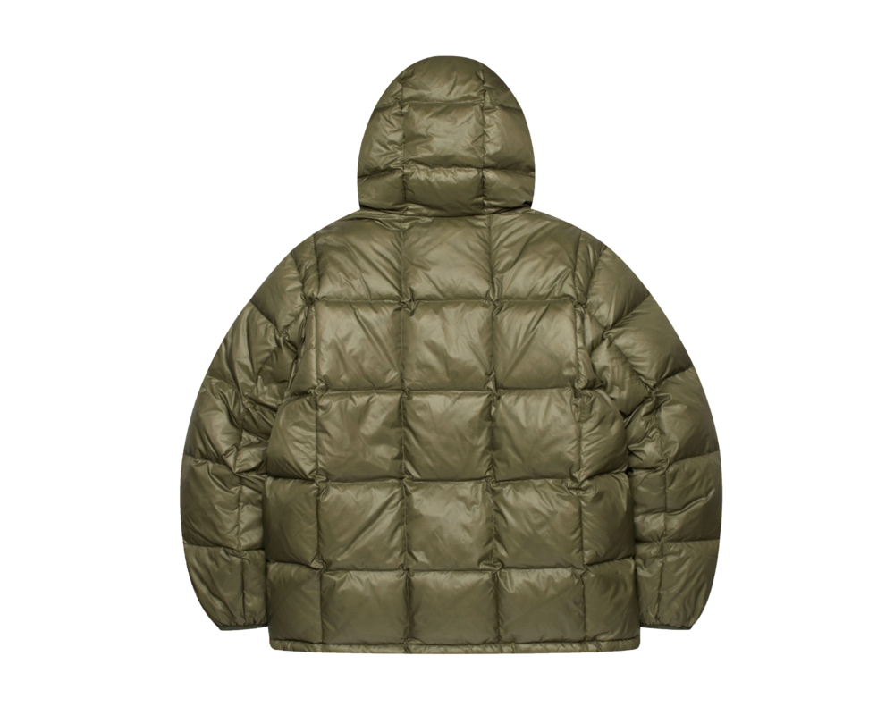 LMC Hooded Puffer Duck Down Olive 0LM22FJP103