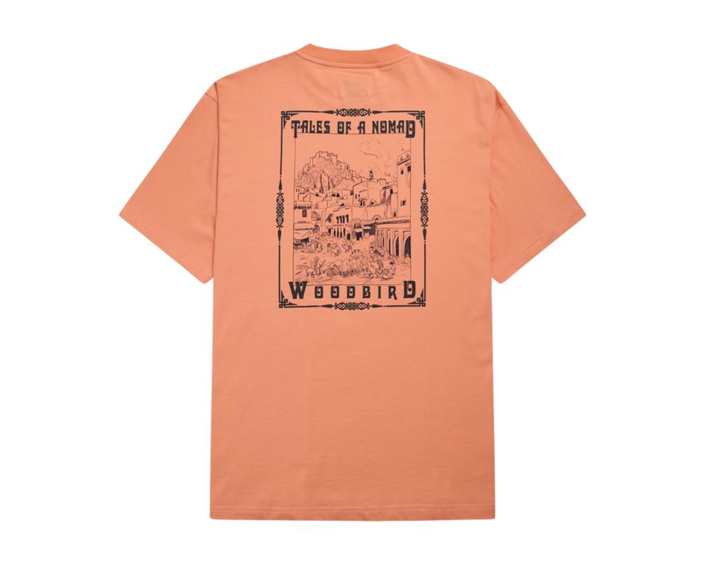 Woodbird Cole Tales Tee Coral 2326 406