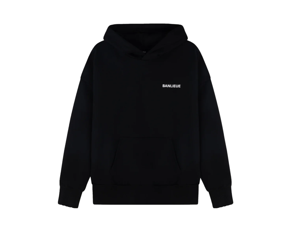 Clan de Banlieue Script Hoodie Black BNLSS23HS01