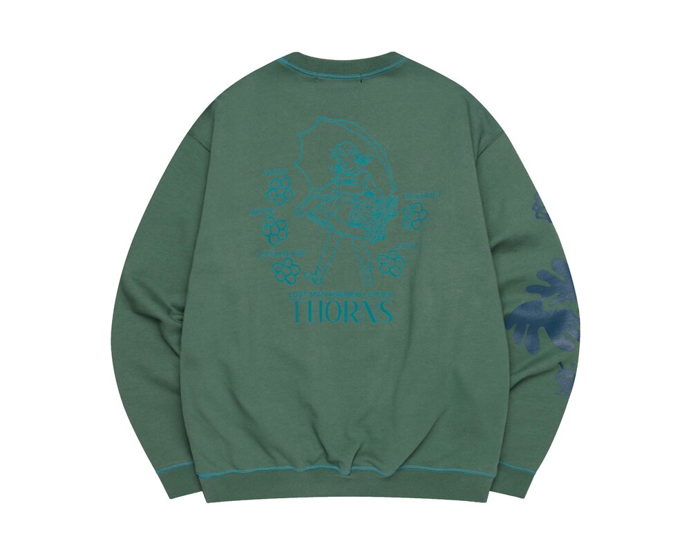 LMC Thorns Collage CNTRST ST Sweatshirt Dark Green 0LM23SSW115