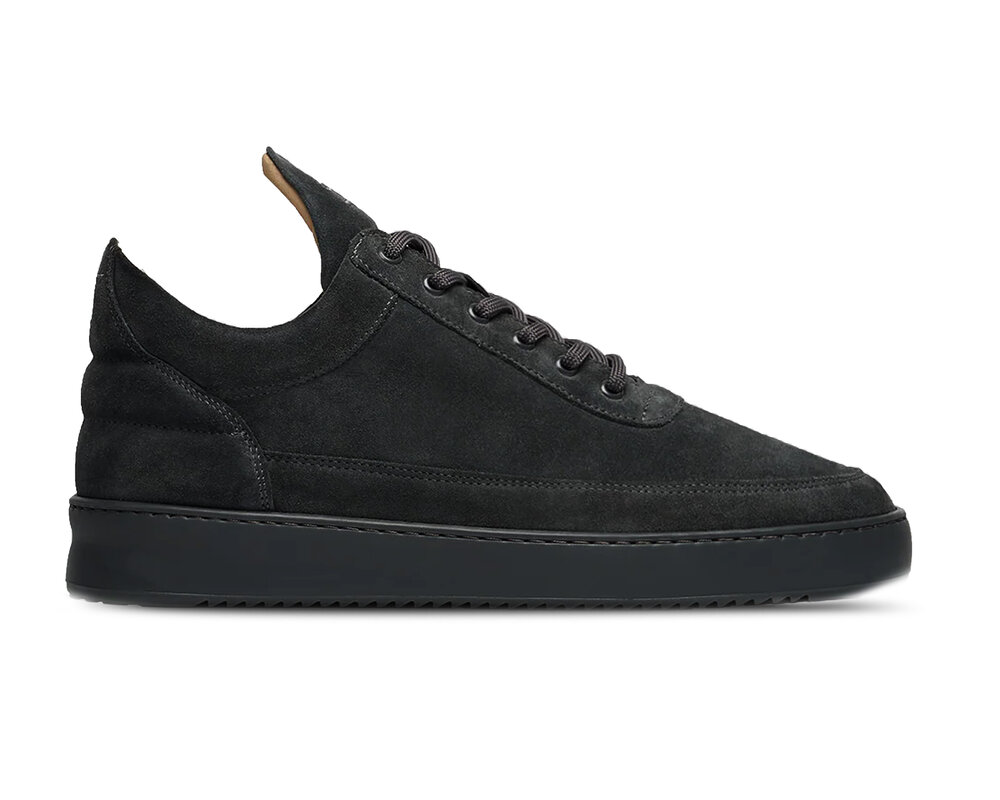 Filling Pieces Low Top Suede All Black 10122791847