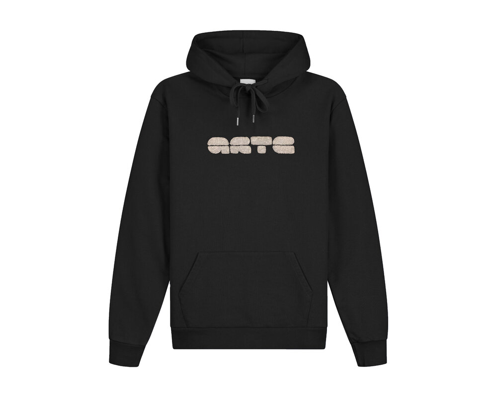 Arte Antwerp Harmon Logo Hoodie Black AW23 029H