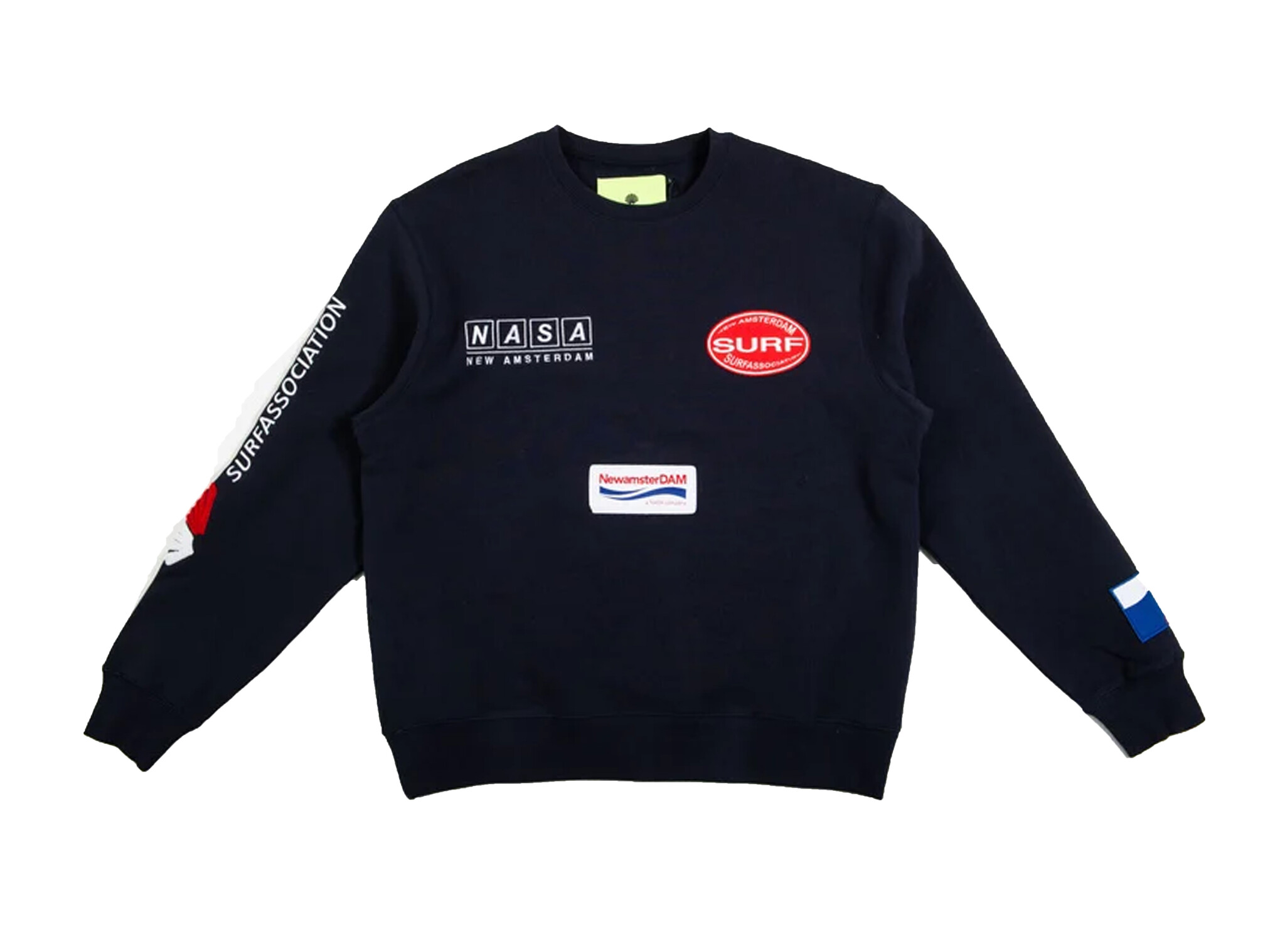 New Amsterdam Surf Association OFF Shore Crewneck Navy 2302080001