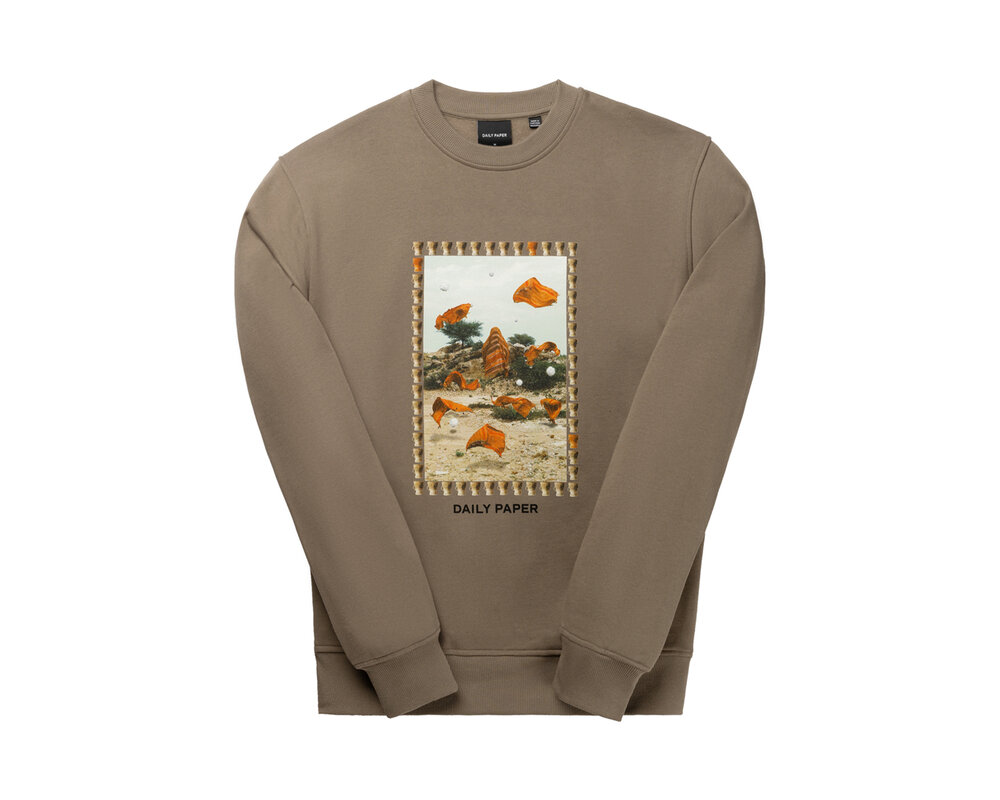 Daily Paper Rashad Sweater Iron Taupe 2321105