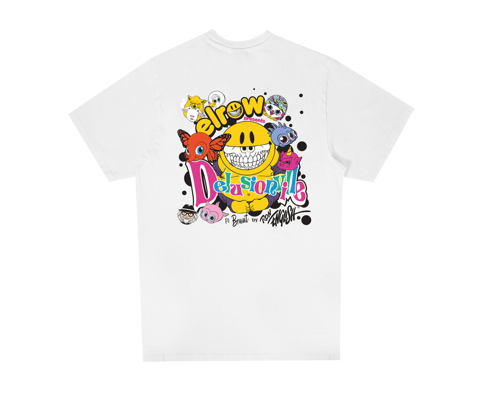 Bruut x Elrow x Ron English T-Shirt White BT2300 035