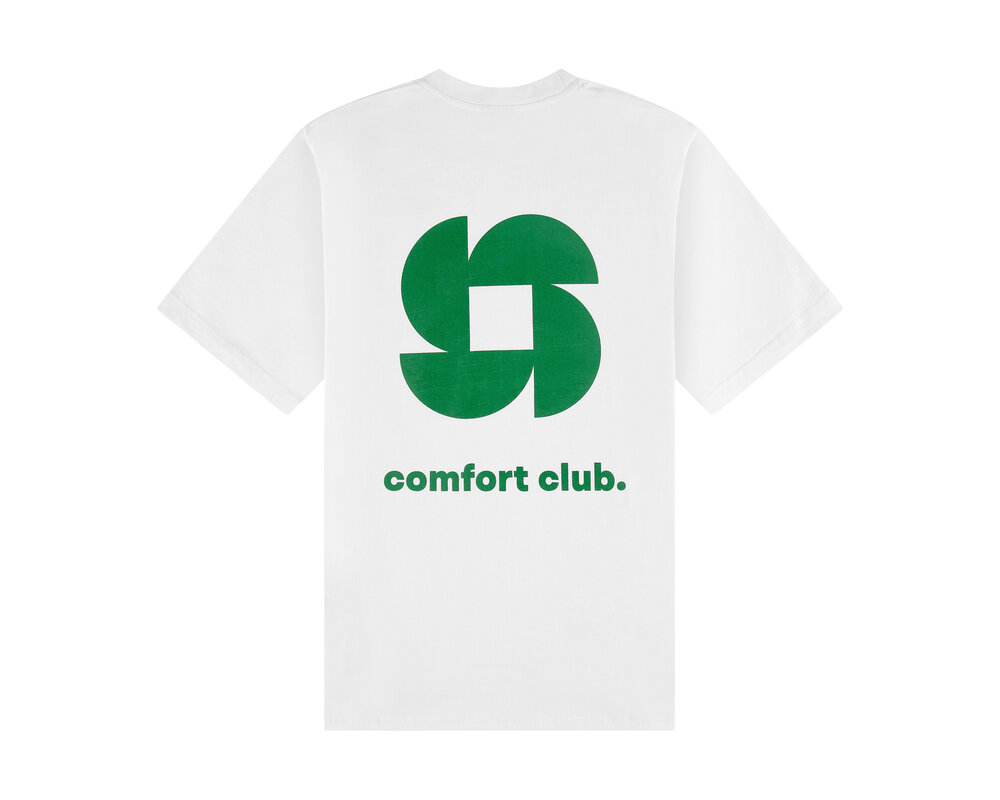 Comfort Club Welding Tee White Green CC31004 100