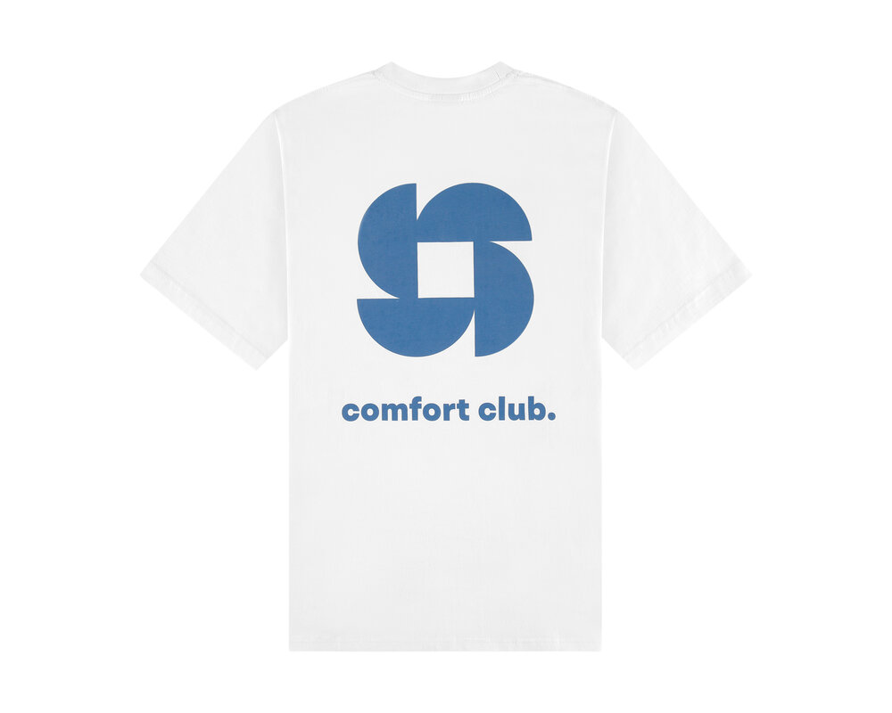 Comfort Club Welding Tee White Blue CC31004 101