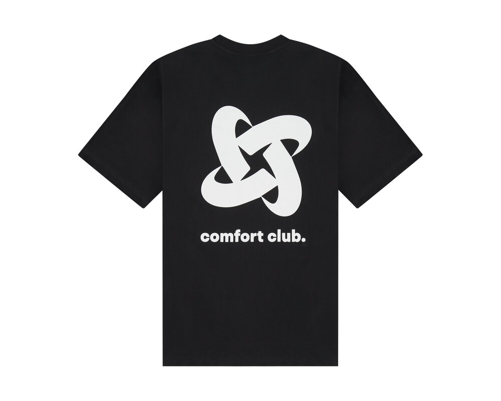 Comfort Club Fusing Tee Black White CC31003 001