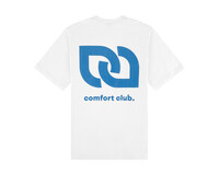 Comfort Club Logo Tee White Blue CC31002 101