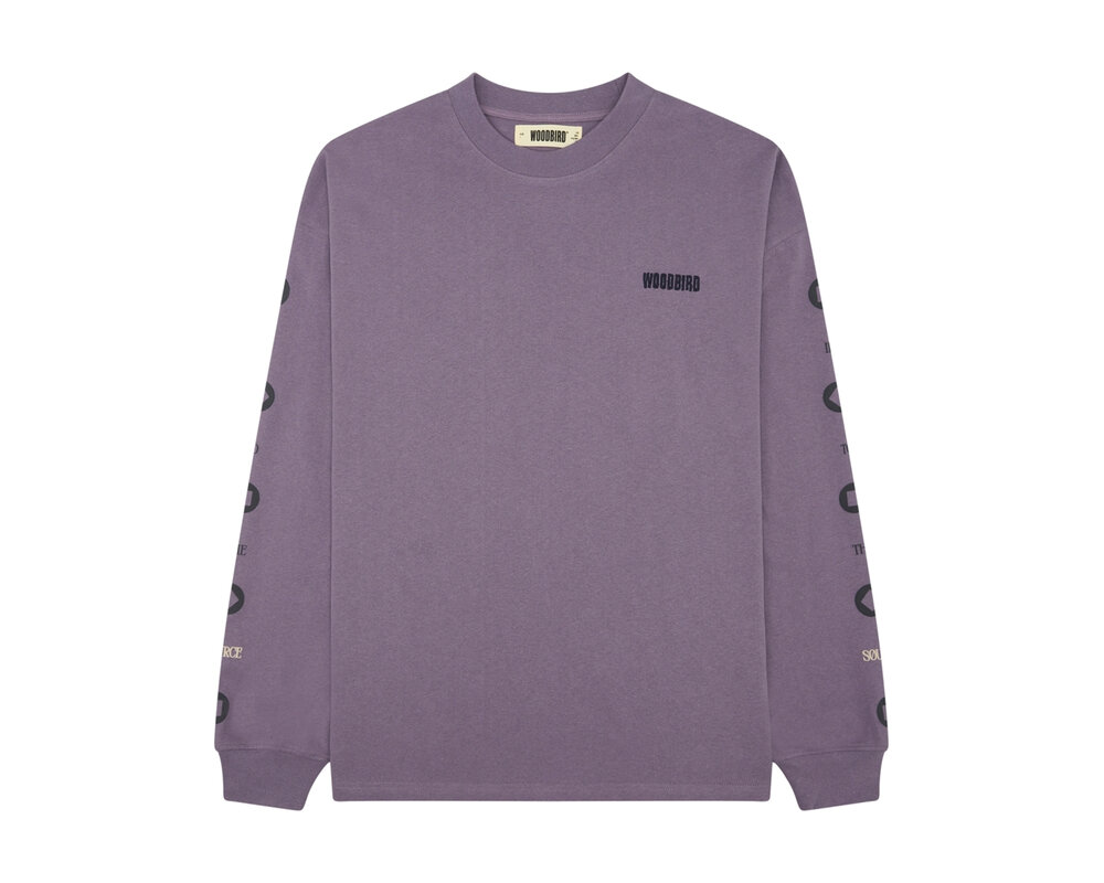 Woodbird WBJoes Durian Longsleeve Tee Purple 2336 413