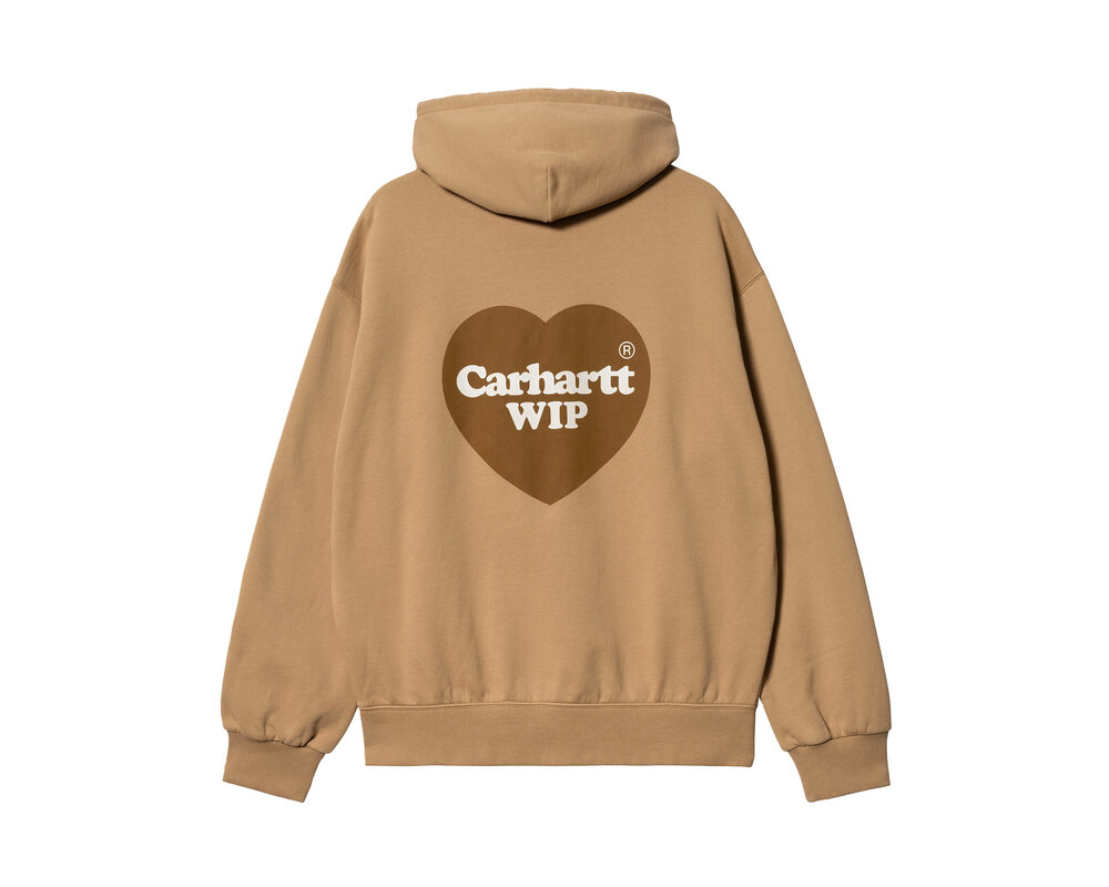 Carhartt WIP Hooded Heart Sweater Dusty H Brown I032168.07E.XX.03