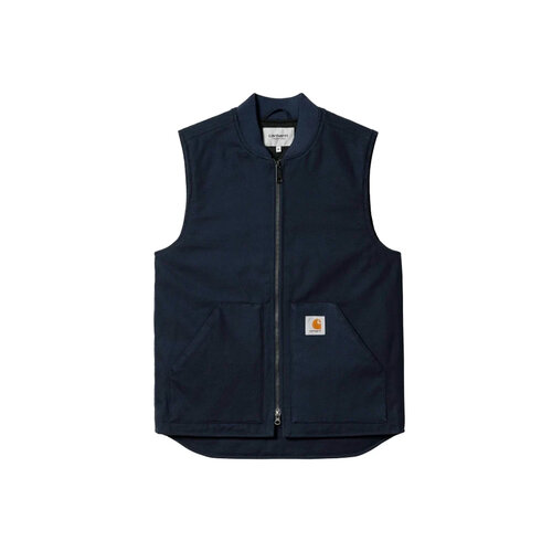 Classic Vest Cotton Blue Rigid I015251.01.01.03