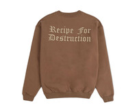 Pleasures Recipe Crewneck Brown  P23F021