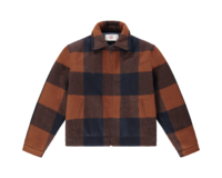 The New Originals Astro Jacket Coffee Liqueur Navy Checks 400GDAJF23.808