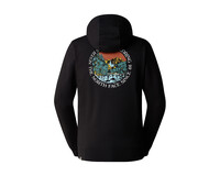 The North Face M Seasonal Graphic Hoodie Black Brandy brown NFOA7C1PUW9