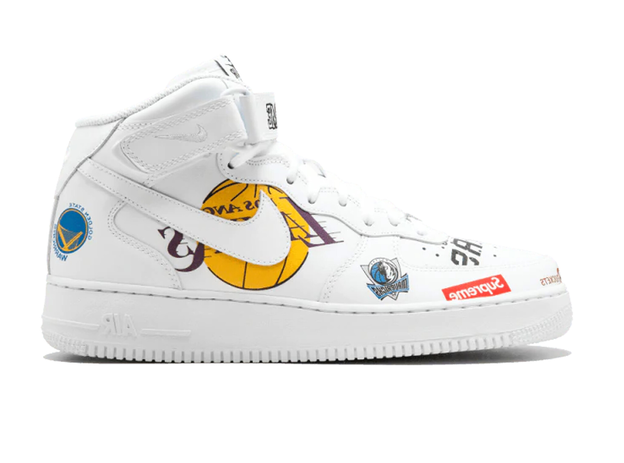 air force 1 supreme nba white