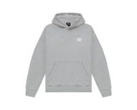 Comfort Club Logo Hoodie Light Gray Marl White CC33002 200