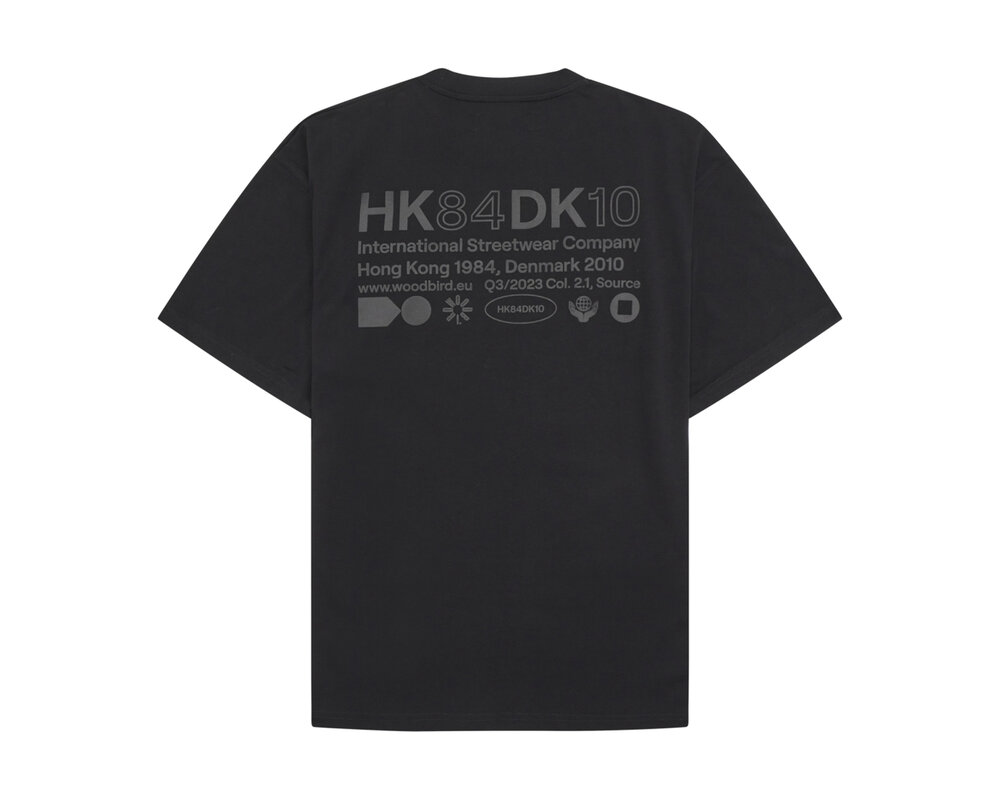 Woodbird WBBose HKDK Tee Black 2336 419