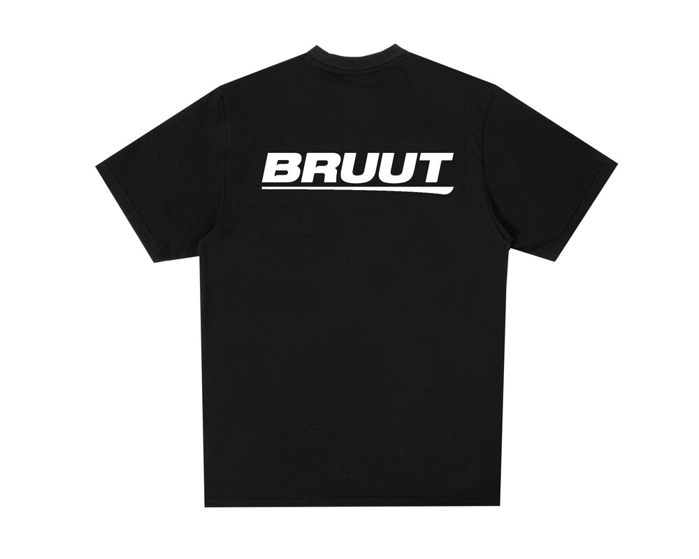 Bruut Logo T-shirt Black White BT2300 005