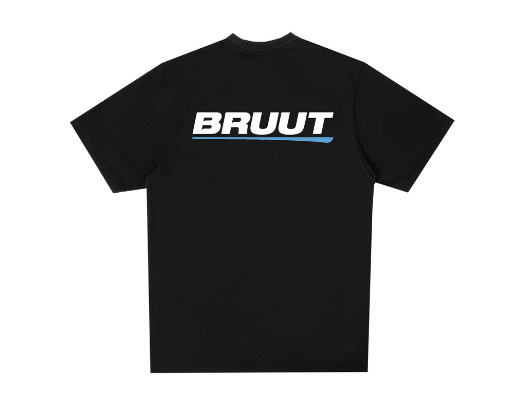 Bruut Logo T-shirt Black Blue BT2300 007