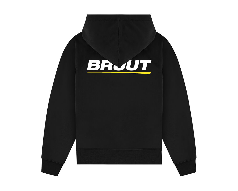 Bruut Logo Hoodie Black Yellow BT2300 013