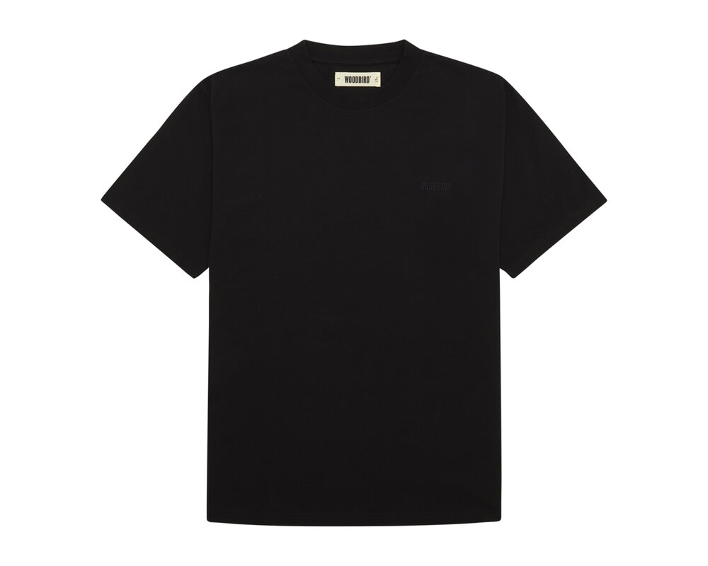 Woodbird WBBain Base Tee Black 2100 430