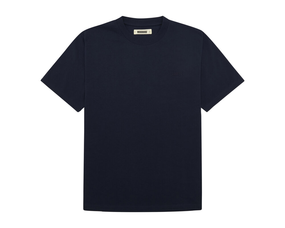 Woodbird WBBain Base Tee Navy 2100 430