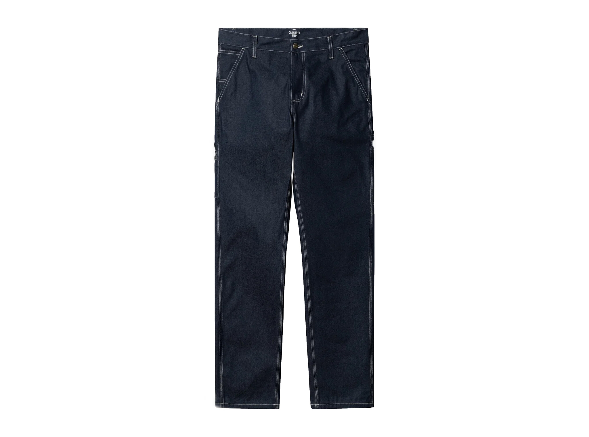 Carhartt WIP Abbot Tapered Trousers, Navy at John Lewis & Partners