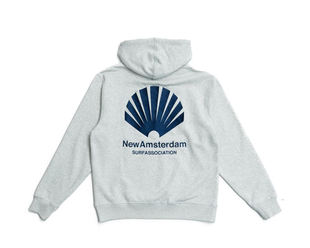 New Amsterdam Surf Association Logo Hoodie Ash Night 2304001001