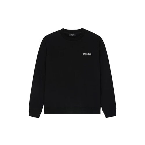 B+ Script Sweater Black BPLUS-FW23-CR01-200