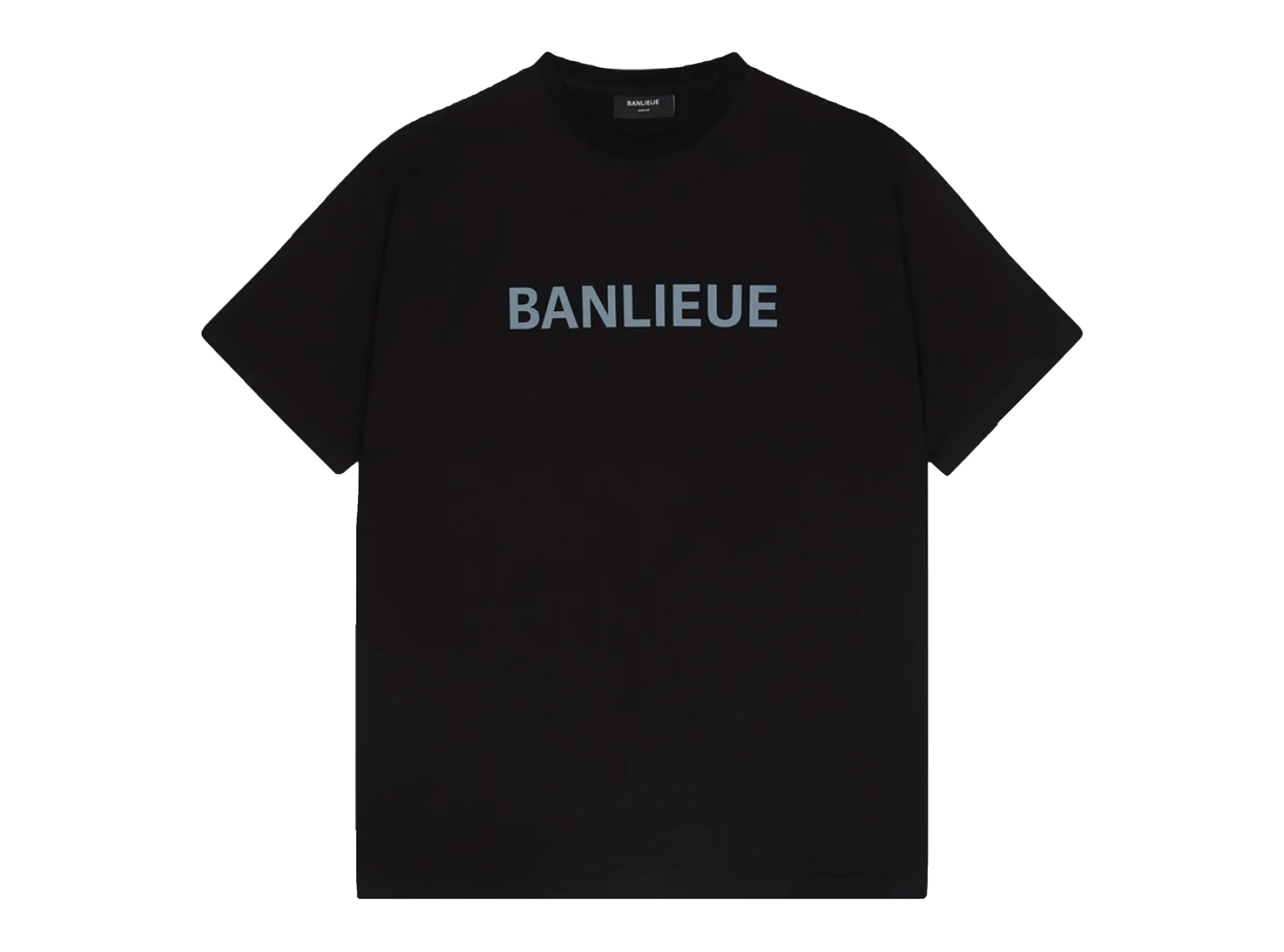 Clan de Banlieue B Reflective Print T Shirt Black BPLUS FW23 TS05