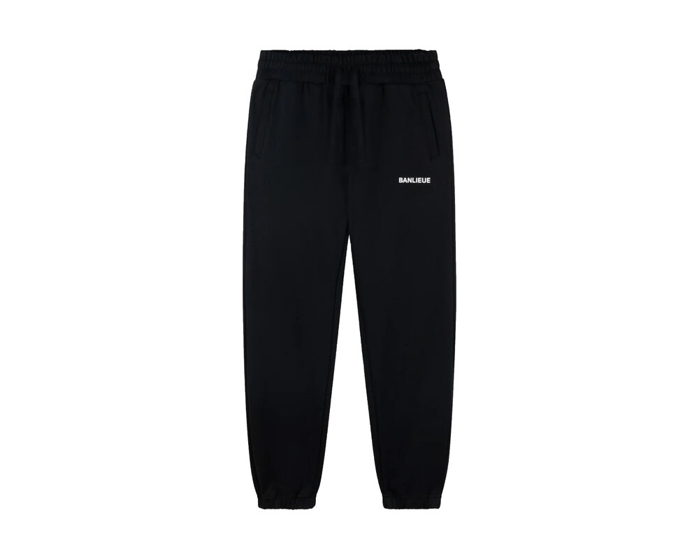 Clan de Banlieue B+ Script Sweatpants Black BPLUS-FW23-JOG02-200