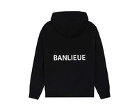 Clan de Banlieue B+ Script Hoodie Black BPLUS-FW23-HS03-200