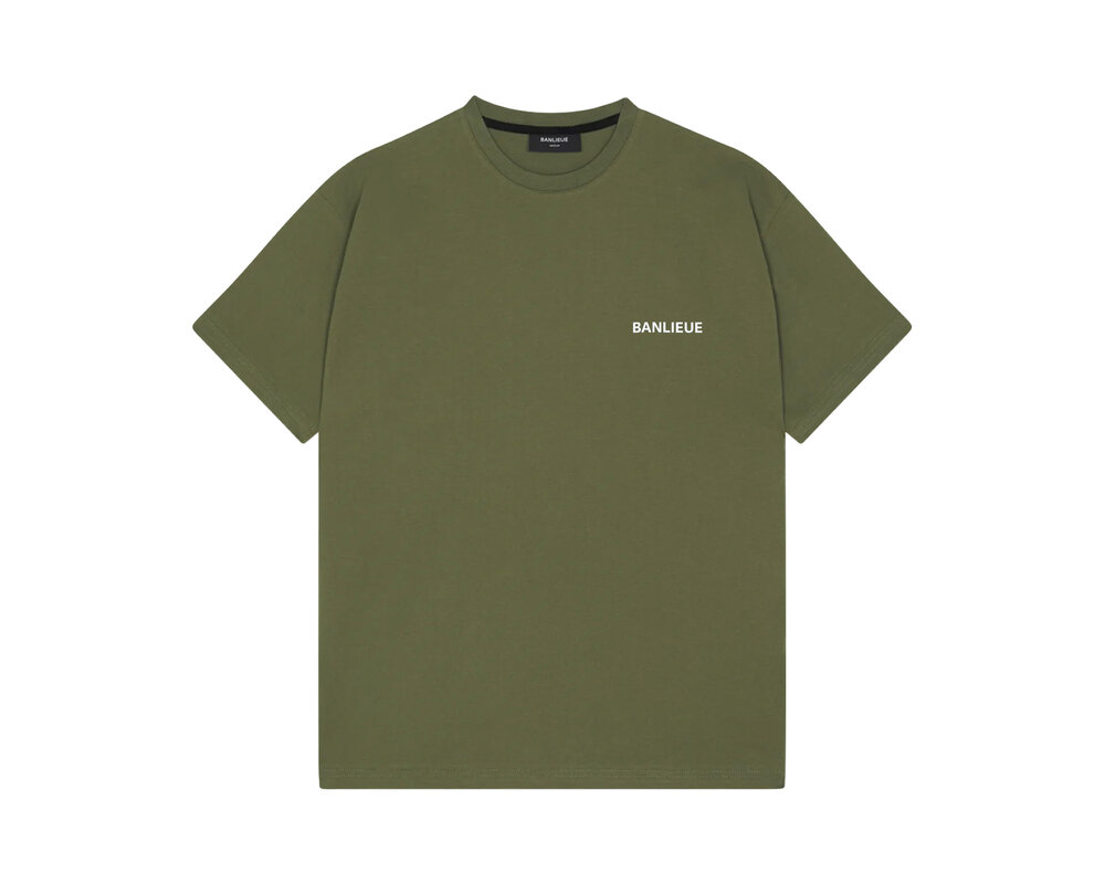 Clan de Banlieue B+ Script T-Shirt Nardo Green BPLUS-FW23-TS03-330