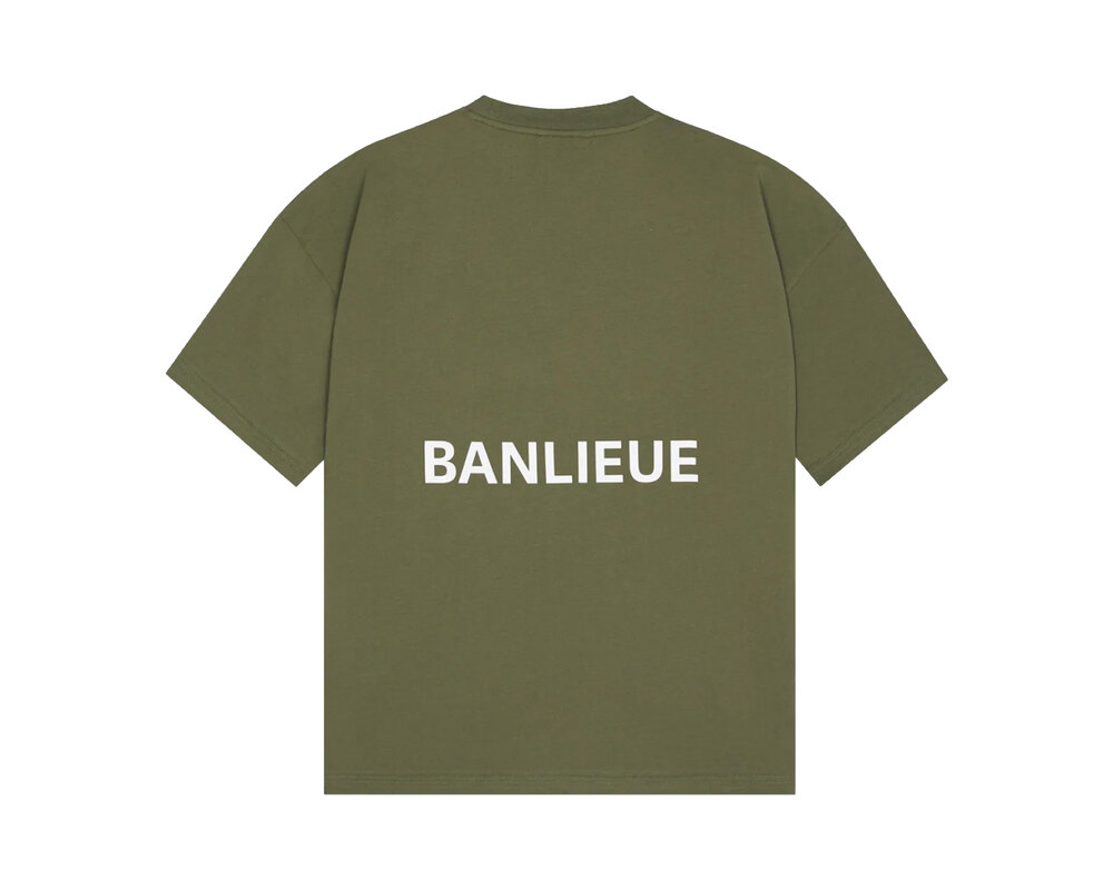 Clan de Banlieue B+ Script T-Shirt Nardo Green BPLUS-FW23-TS03-330