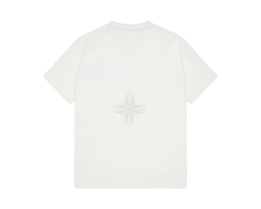 Clan de Banlieue B+ Reflective Print T-Shirt White BPLUS-FW23-TS04-050