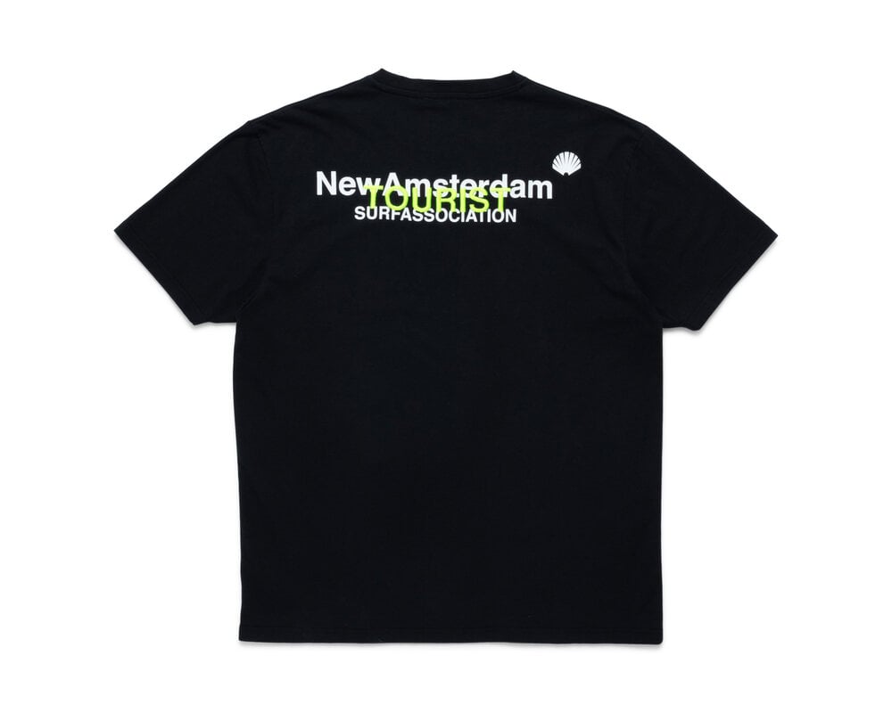 New Amsterdam Surf Association Logo Tourist Tee Black 2401137002