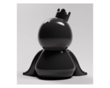 Iconic Design Objects Simpleking Gloss Black