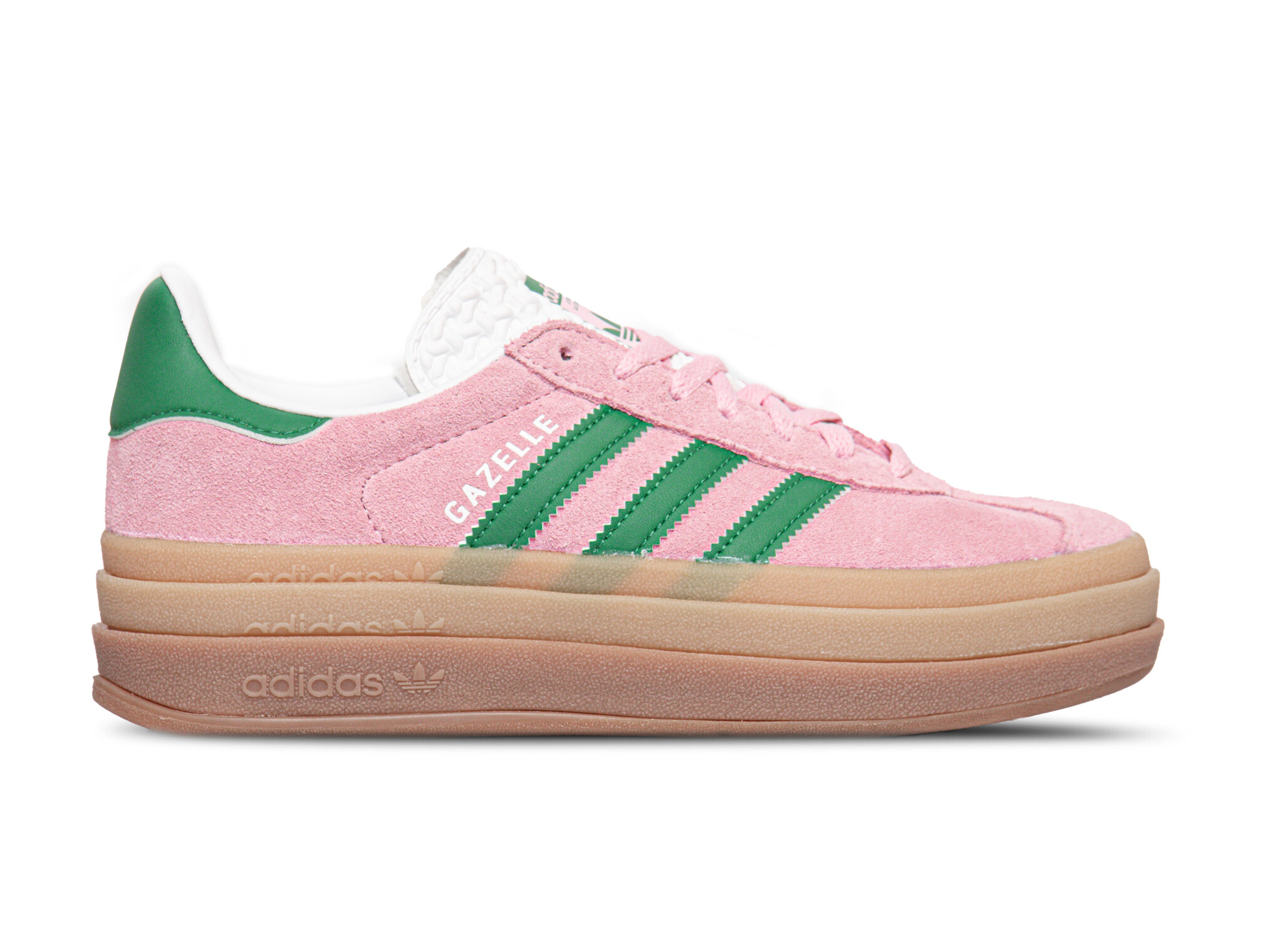 Adidas Gazelle Bold W True Pink Green Cloud White IE0420 | Bruut Online ...