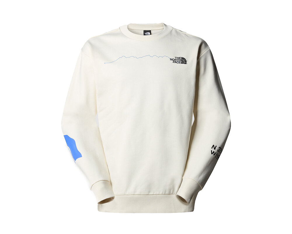 The North Face U NSE Graphic Crewneck White Dune NF0A87F4QLI