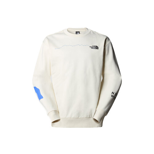 U NSE Graphic Crewneck White Dune NF0A87F4QLI